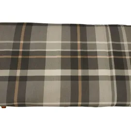 DEGAMO Bankauflage 195 x 60 x 10 cm grau/beige kariert 2-tlg.