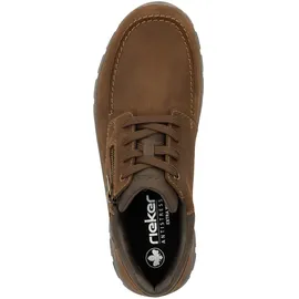 Rieker Schnürschuh braun / dunkelgrau 45