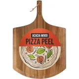 Chef Pomodoro 40,6 cm Akazie Pizzaschieber Holz Pizzaschieber 16 Zoll Hausgemachte Holz Pizzaschieber mit Griff Pizzaofen Zubehör Spatel Gourmet