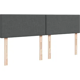vidaXL Boxspringbett 180 x 200 cm Dunkelgrau