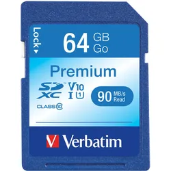 Verbatim Premium - Flash-Speicherkarte - 64 GB