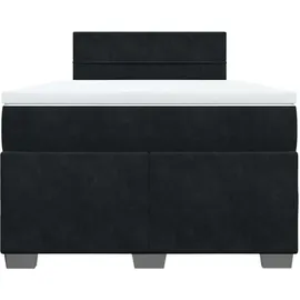 vidaXL Boxspringbett 120 x 200 cm Schwarz