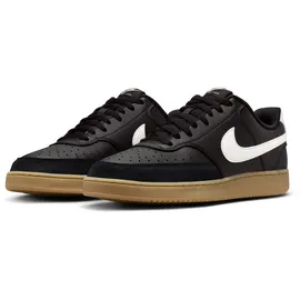 Nike Court Vision Low Herren Black / Sail / Gum Light Brown 45
