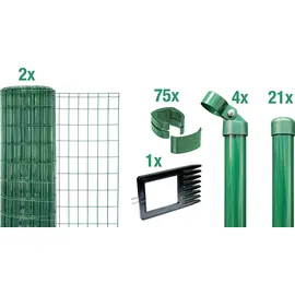 GAH Alberts Alberts Fix-Clip Pro zum Einbetonieren, grün 102 cm, hoch, 50 m, lang