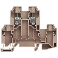 Weidmüller 1415510000 Doppelstock-Durchgangsklemme 9.90mm Schrauben Beige 50St.