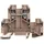 Weidmüller 1415510000 Doppelstock-Durchgangsklemme 9.90mm Schrauben Beige 50St.