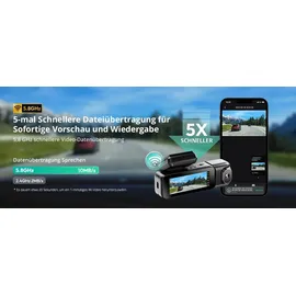 BOTSLAB 4K 3-Kanal Dashcam Auto Vorne Hinten