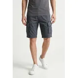 Superdry Cargobermudas "CORE CARGO SHORT", Herren, Gr. 30, N-Gr, magma slate grau, Web, Obermaterial: 98% Baumwolle, 2% Elasthan, unifarben, straight fit knielang, Hosen, Straight Fit, mit Reißverschluss und 1-Knopf-Verschluss, knielang