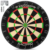 Kesser Dartscheibe Classic Sisal inkl. 9 Dartpfeilen mit Metallspitze