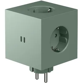 Avolt Square 2 Steckdosenleiste USB-C 30 W Oak Green