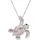 FIRETTI Kette mit Anhänger Schildkröte rosa / Silber