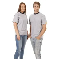 ESD-T-Shirt, Größe L, Farbe grau - grau - L
