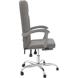 vidaXL Bürostuhl mit Liegefunktion Taupe
