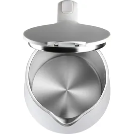 Adler Wasserkocher mit Temperatureinstellung (40-100°C) weiß, LED Touch Dispaly Digital, 2200W, 1,7 Liter 360° Basis - Weiß