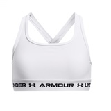 Under Armour Mädchen Crossback Mid-Impactsolid Sport-BH, White, XL