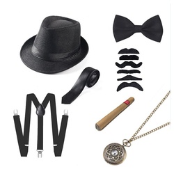 zggzerg Partyanzug 1920er Herren Accessoires Gatsby Gangster Kleidung Cosplay Kostüm