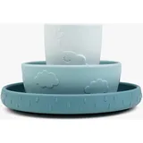 Done by Deer - Stay Geschirr-Set Deer Friends, blau (3er-Set)