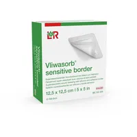 Lohmann & Rauscher Vliwasorb sensitive bor.12,5x12,5cm superab.Wundv.