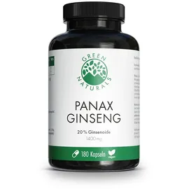 Heilpflanzenwohl GREEN NATURALS Panax Ginseng Hochdos.vegan Kapseln