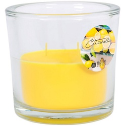 ECI Tools Duftkerze Zitronengras 2-Docht-Kerzenglas 120/123 mm hellgelb Mückenschutz Insek (1 tlg) gelb