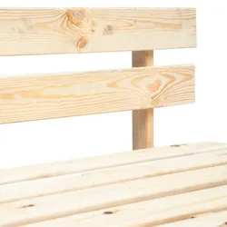 vidaXL Outdoor-Bank Paletten Holz