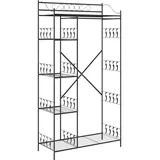 vidaXL Offener Kleiderschrank 101 x 188 x 43 cm Schwarz
