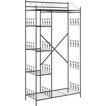 vidaXL Offener Kleiderschrank 101 x 188 x 43 cm Schwarz