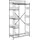 vidaXL Offener Kleiderschrank 101 x 188 x 43 cm Schwarz
