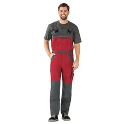 Latzhose 2527 rot/schiefer, Größe 29 - rot/schiefer - 29