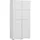 MÖBELPARTNER Spind Locked weiß 702029, 6 Schließfächer 90,8 x 40,7 x 185,2 cm