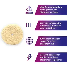 3M Perfect-it Woll-polierpad - One Size