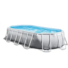Intex Prism Frame Oval Pool Set 503 x 274 x 122 cm inkl. Filterpumpe 26796GN