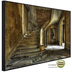 papermoon Infrarotheizung »EcoHeat - Altes Kaputtes Haus«, Matt-Effekt - bunt