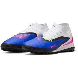 Nike Phantom 6 High Academy TF Herren Racer Blue/Pink Blast/White 43