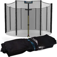 Kinetic Sports Trampolin Sicherheitsnetz - Ersatznetz mit Reißverschluss, Schutznetz Ersatz Fangnetz für Gartentrampoline Ø 244 cm Ø 244 cm, für 6 Netzpfosten