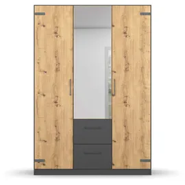 Rauch Drehtürenschrank Holmes 136 x 197 x 54 cm Grau