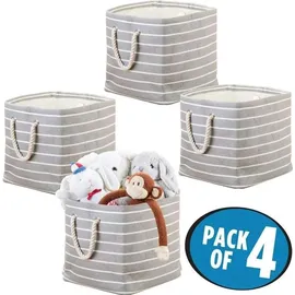 mDesign Aufbewahrungsbox 4er Set grau/creme