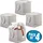 mDesign Aufbewahrungsbox 4er Set grau/creme