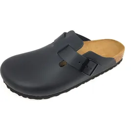 Birkenstock Boston Naturleder schmal schwarz 45