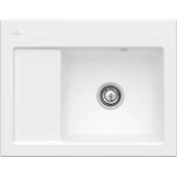 Villeroy & Boch Subway 45 Compact links stone white + Handbetätigung + Lochbohrung 2