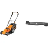 LawnMaster MEB1840M Elektro Rasenmäher 1800W 40cm+ 40cm Ersatzmesser MEB1840M 1800W 40cm Rasenmäher