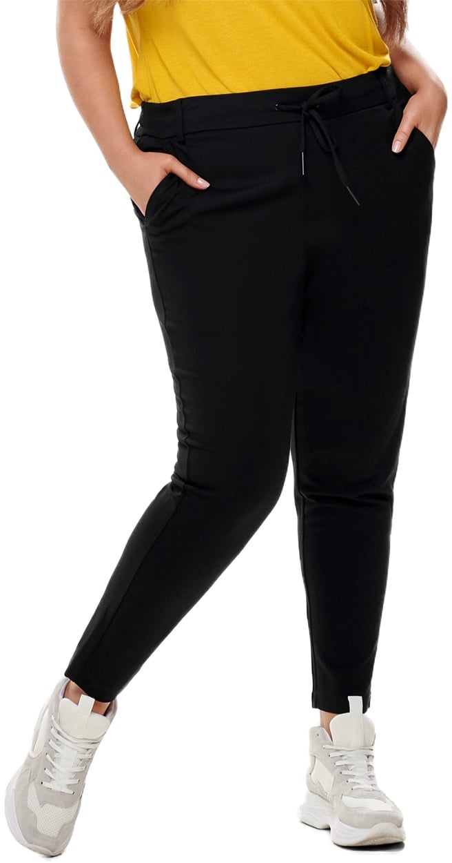 Carmakoma by Only Damen Hose CARGOLDTRASH CLASSIC PANT in großen Größen Schwarz Normaler Bund W 54 L 32