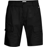Blend Shorts BLEND BHWoven", Herren, Gr. XL, N-Gr, schwarz, 51% Leinen, 49% Baumwolle, CO., Hosen Shorts