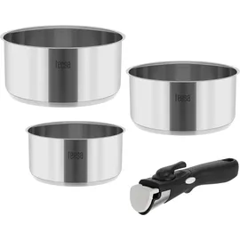 tresice france Cook Expert Topf-Set 3-tlg. Kochtopf + Einhandtopf + Stielkasserolle
