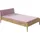Paidi Jugendbett STIENE 140 x 200 cm Eiche massiv lasiert dunkelrosa