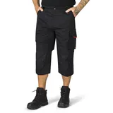 Hero by John Medoox Arbeitsshorts TACOMA Pro Workwear 3/4-Hose Arbeits-3/4-Hose in Funktionsqualität für Herren schwarz 54