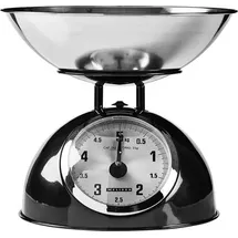 Melissa 16310238 Küchenwaage analog Wägebereich (max.)=5kg Schwarz, Edelstahl 245 x 245 x 210