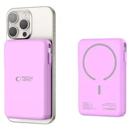 TECH-PROTECT PB31 MagSafe 10000mAH - purple Powerbank (Akku) - Purple - 10000 mAh, Lavendel