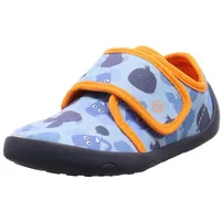 Affenzahn Hausschuh Baumwolle Movy mit Klettverschluss, rutschfest, flexibel, leicht für Kindergarten und Kita Größe 21-35 - Kid's