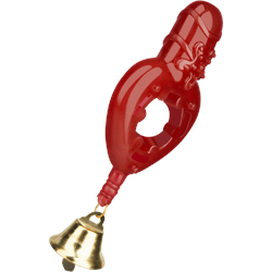 Penisring mit Glöckchen, 2 - 5 cm, bordeaux | gold